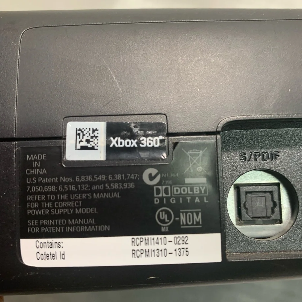 Microsoft Xbox 360 S Slim Model 1439 Console +OEM Power Supply A11-120N1A Tested